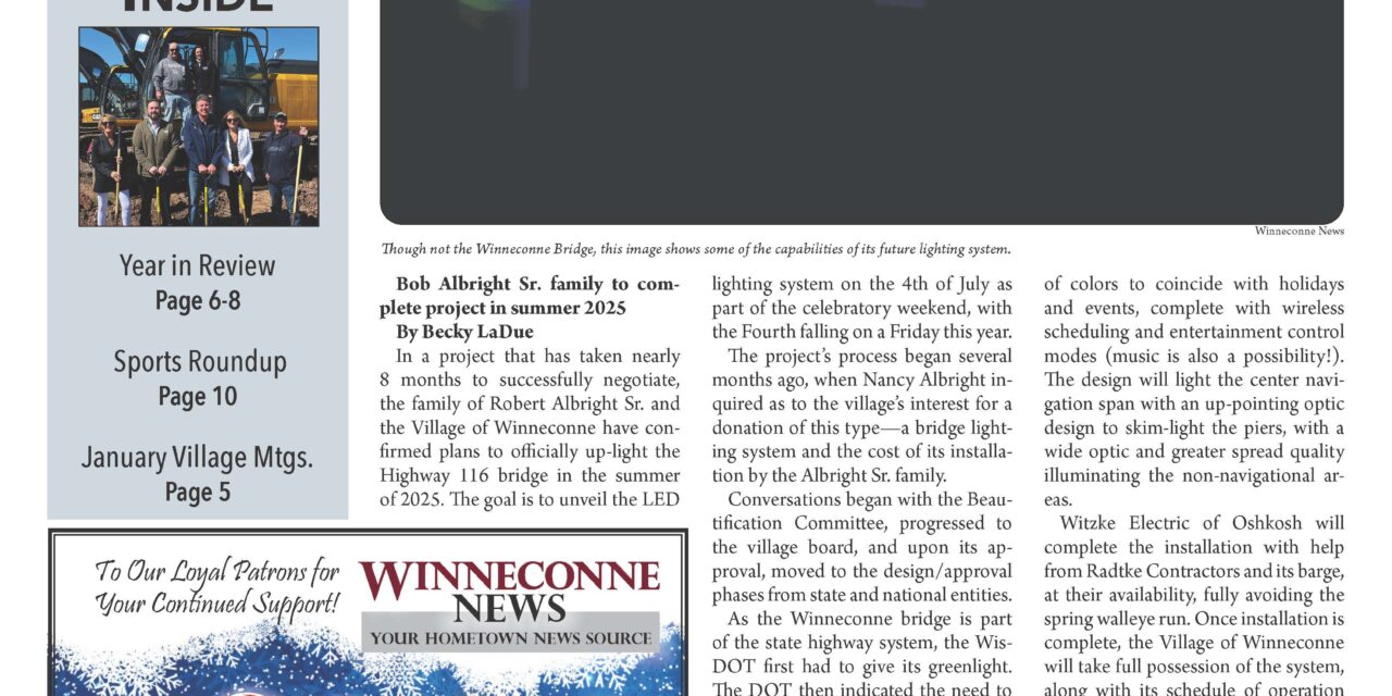 January 1, 2025 Winneconne News