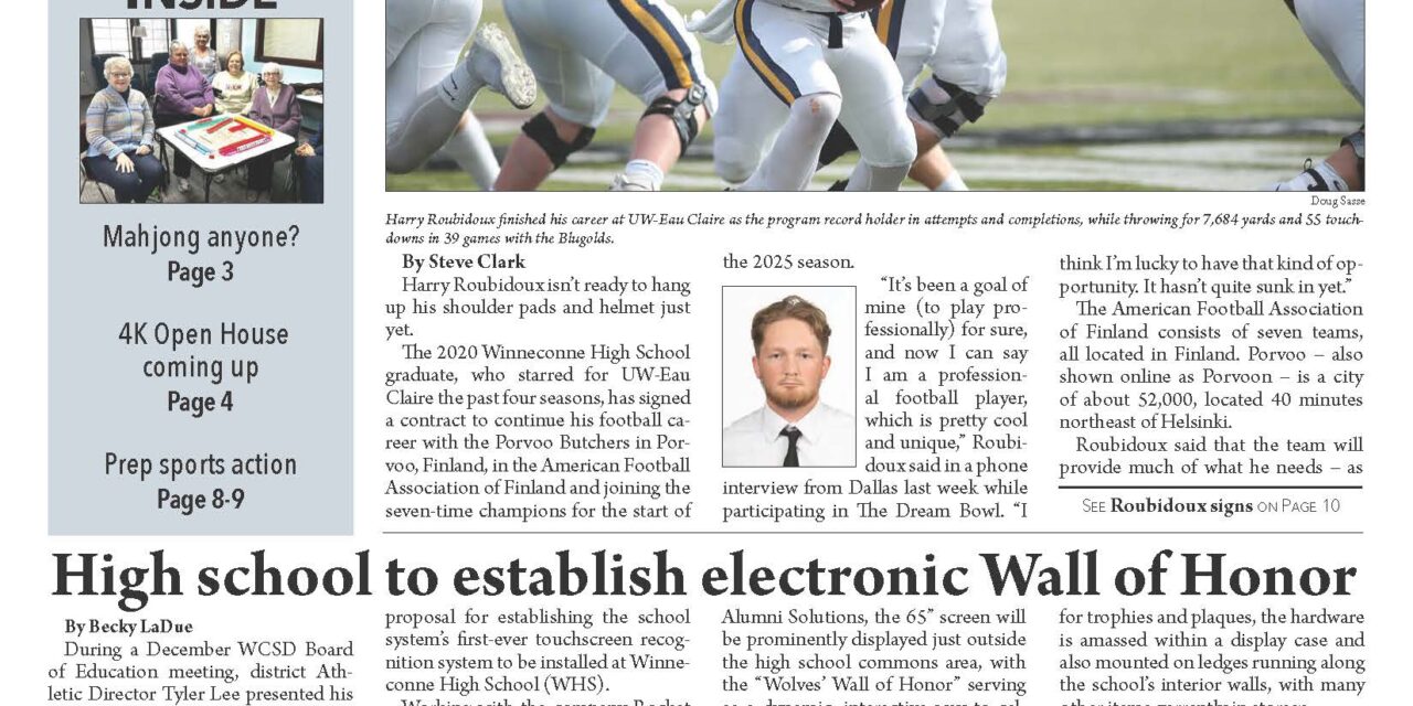 January 22, 2025 Winneconne News