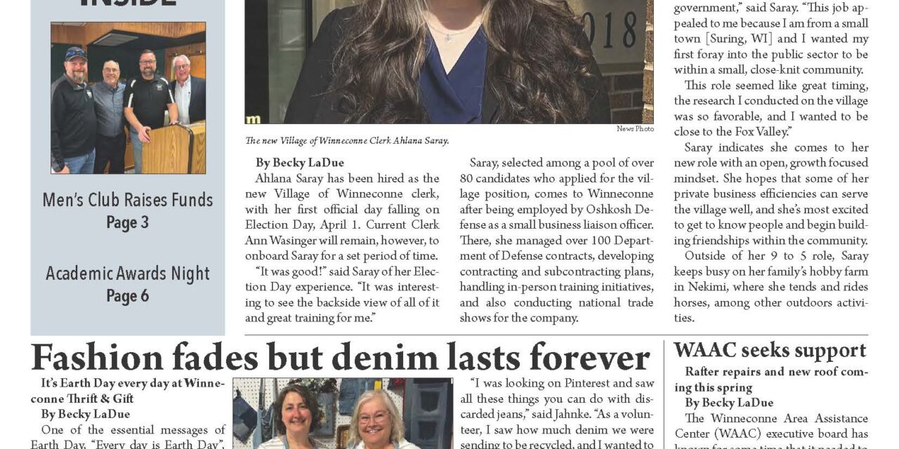 April 16, 2025 Winneconne News