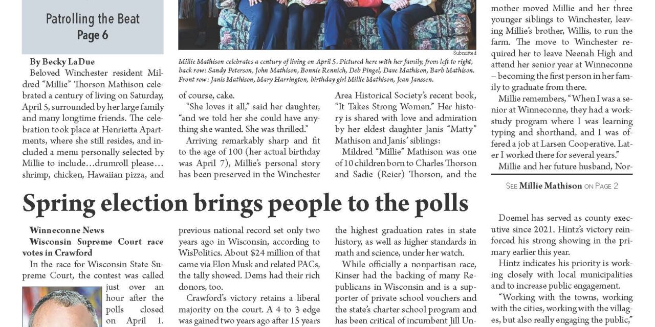 April 9, 2025 Winneconne News