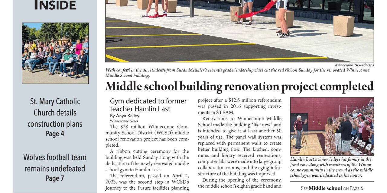 September 17, 2025 Winneconne News