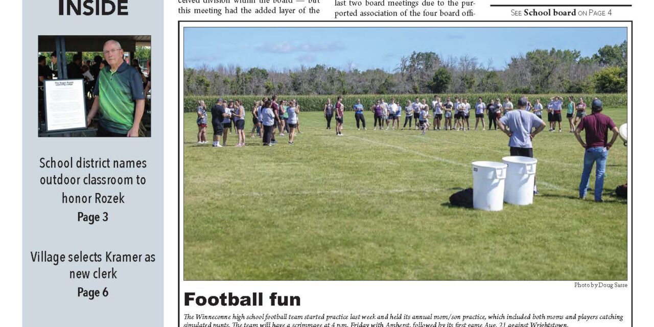 August 12, 2026 Winneconne News