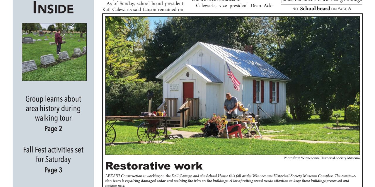 September 30, 2026 Winneconne News