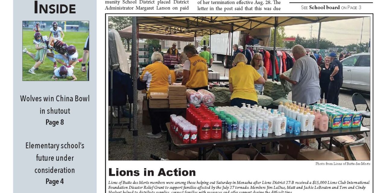 September 2,2026 Winneconne News